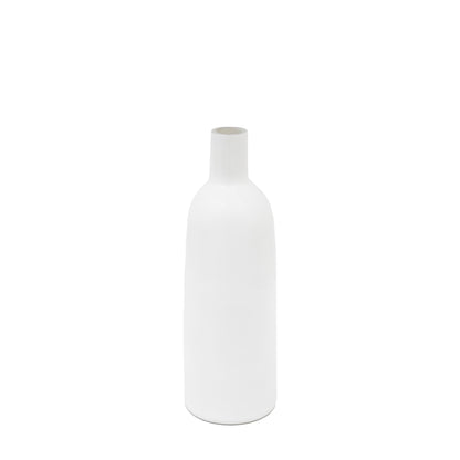 Gallery Direct Santo Glass Bottle Vase White - Small - image 2