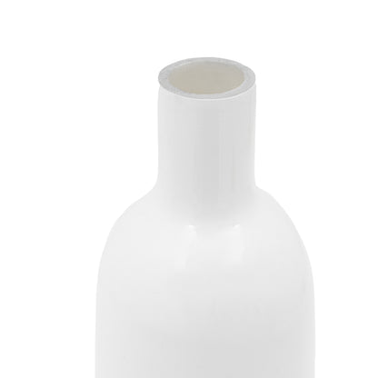 Gallery Direct Santo Glass Bottle Vase White - Small - image 4
