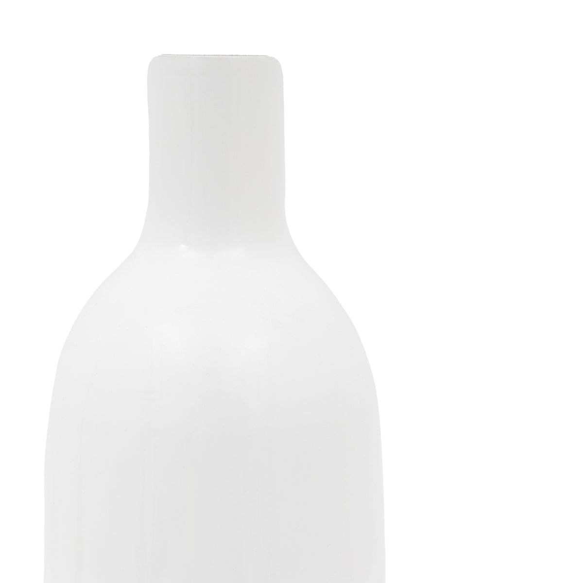 Gallery Direct Santo Glass Bottle Vase White - Small - image 5