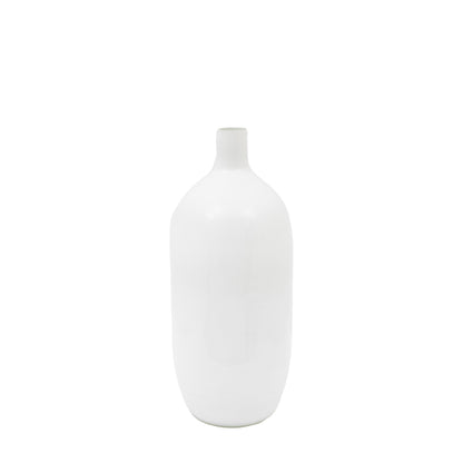 Gallery Direct Santo Glass Bottle Vase White - Large - image 2