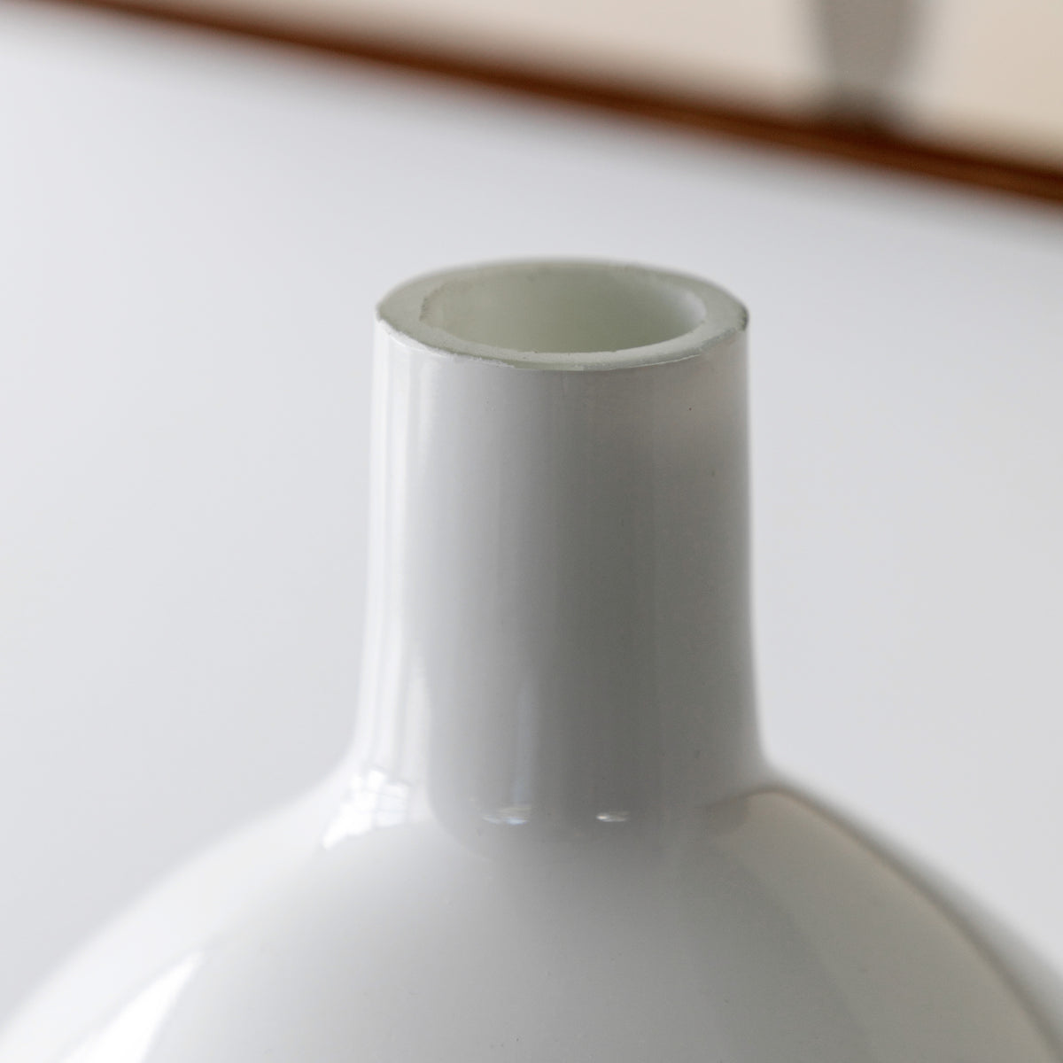 Gallery Direct Santo Glass Bottle Vase White - Large - image 3