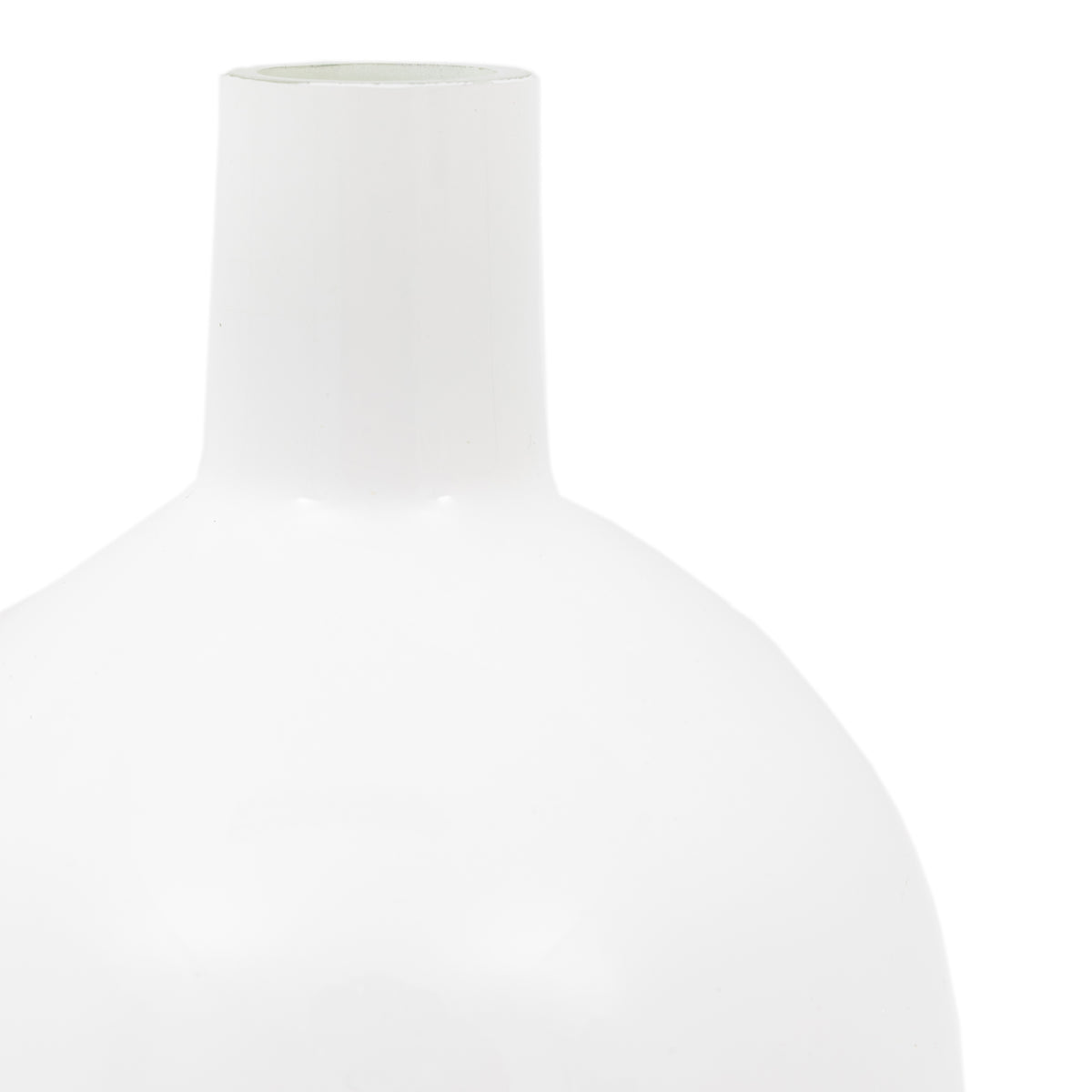 Gallery Direct Santo Glass Bottle Vase White - Large - image 4