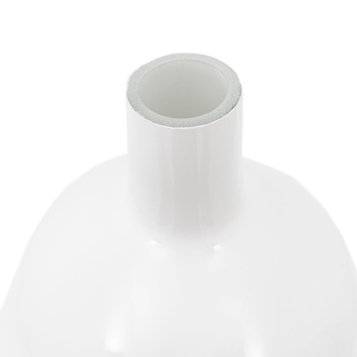 Gallery Direct Santo Glass Bottle Vase White - Large - image 5