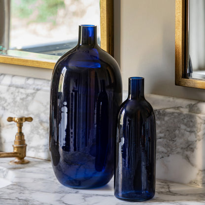 Gallery Direct Santo Glass Bottle Vase Ink - Large - image 1