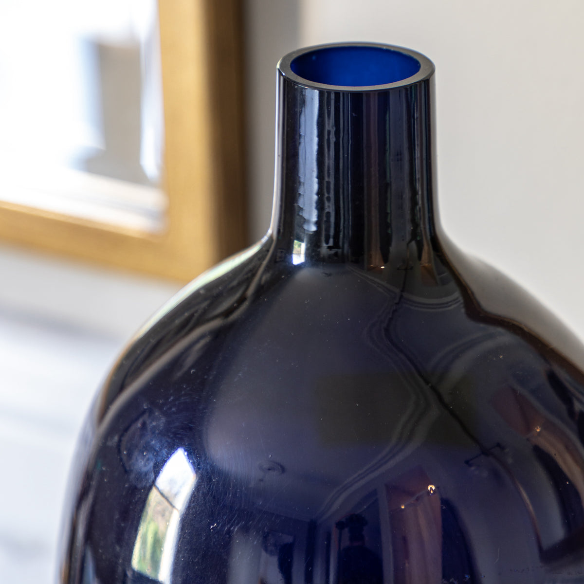 Gallery Direct Santo Glass Bottle Vase Ink - Large - image 3
