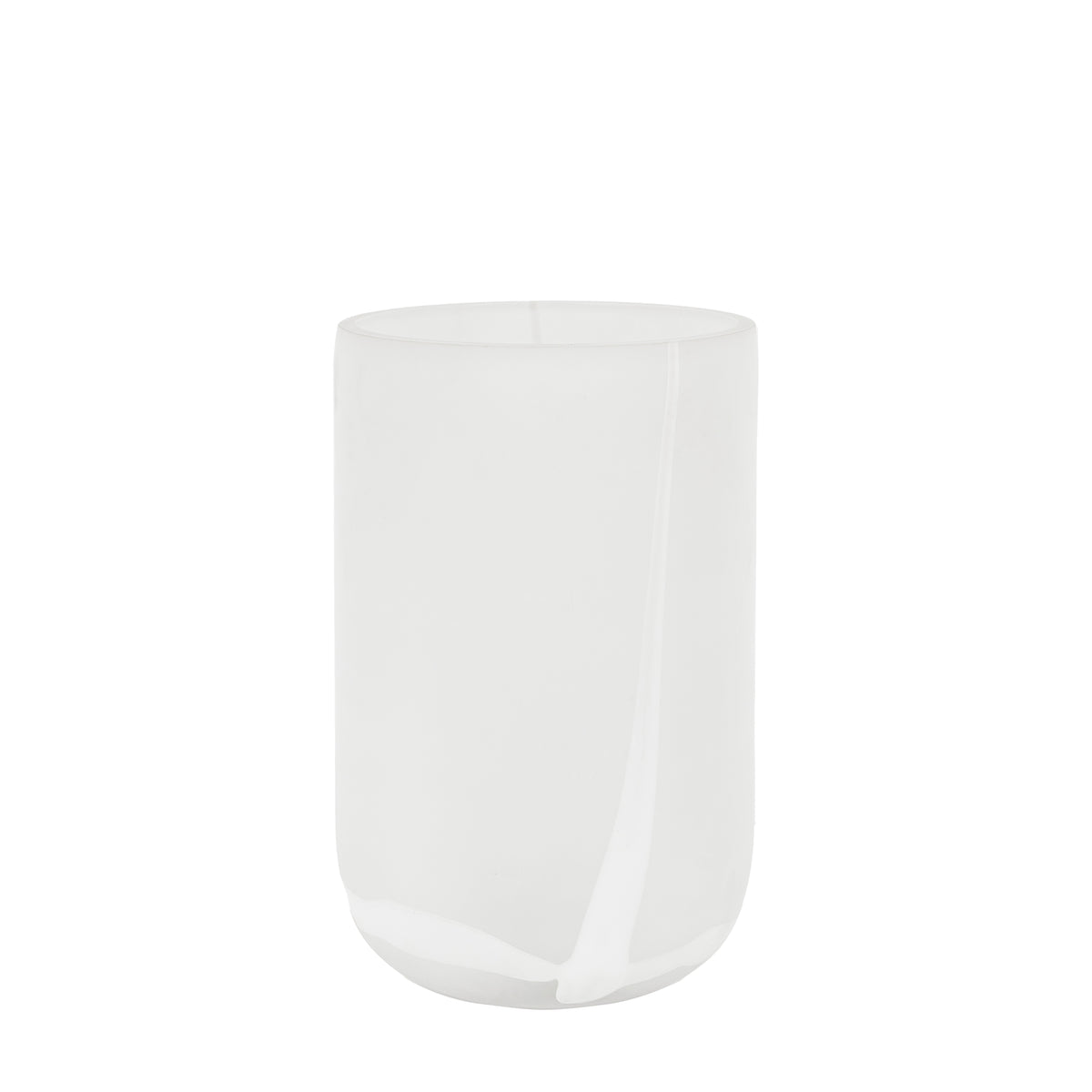 Gallery Direct Murcia Handblown Glass Swirl Vase White - Large - image 1
