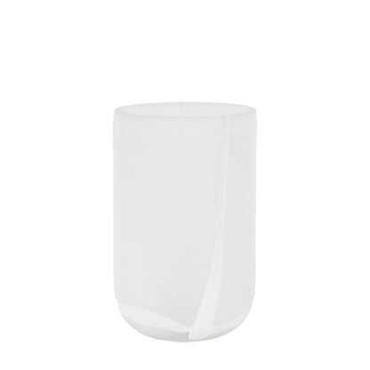 Gallery Direct Murcia Handblown Glass Swirl Vase White - Large - image 1