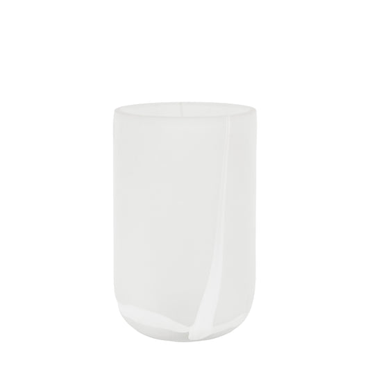 Gallery Direct Murcia Handblown Glass Swirl Vase White - Large - image 1