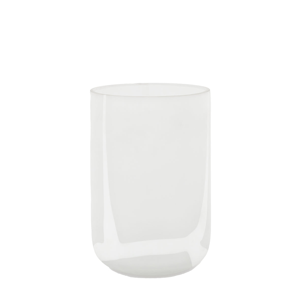 Gallery Direct Murcia Handblown Glass Swirl Vase White - Small - image 1