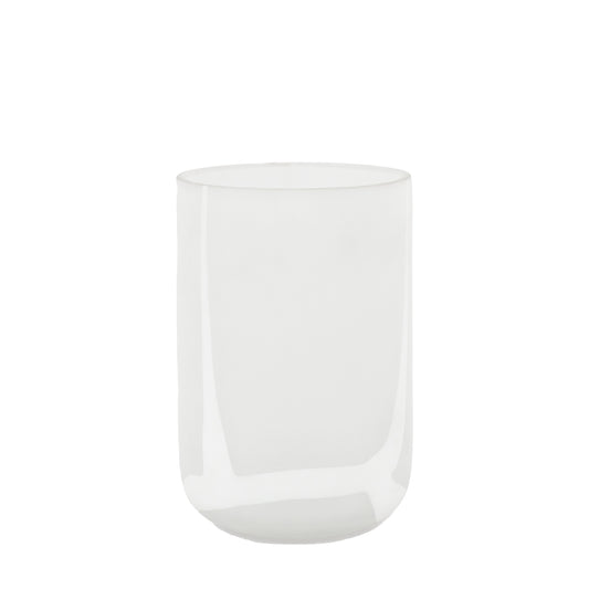Gallery Direct Murcia Handblown Glass Swirl Vase White - Small - image 1