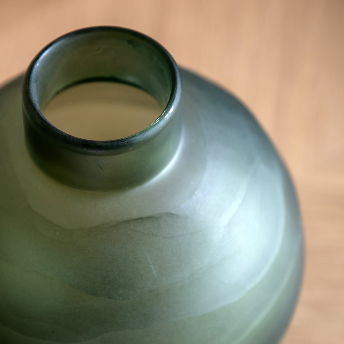 Gallery Direct Bevelled Glass Globe Vase Green - image 3