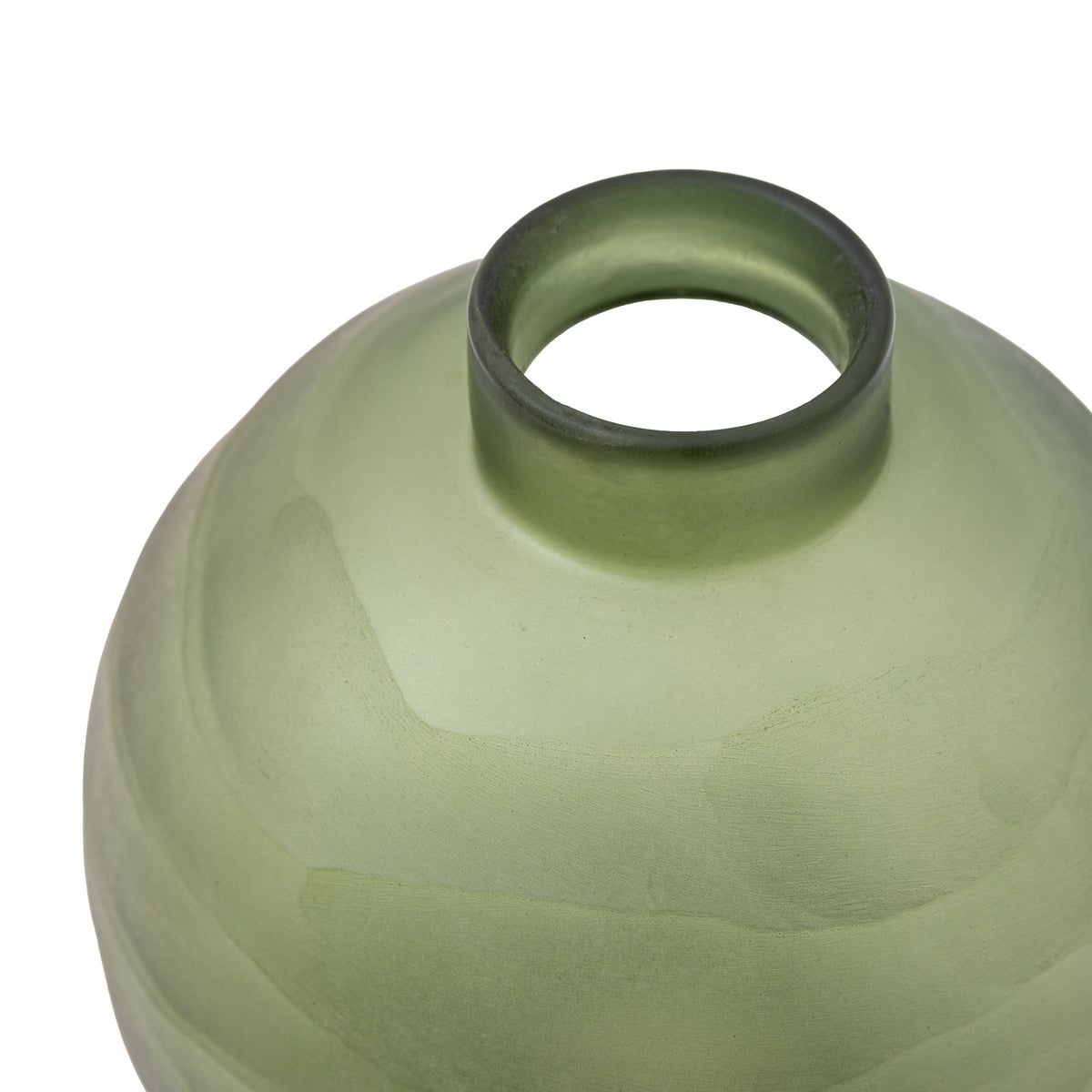 Gallery Direct Bevelled Glass Globe Vase Green - image 5