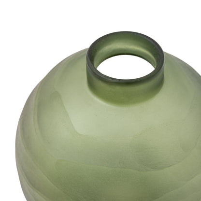 Gallery Direct Bevelled Glass Globe Vase Green - image 5
