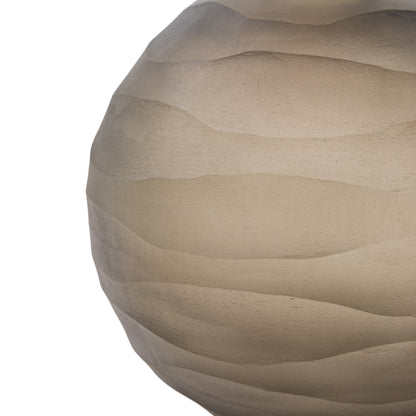 Gallery Direct Bevelled Glass Globe Vase Smoke - image 6