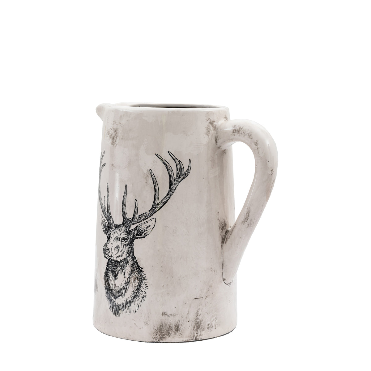 Gallery Direct Stag Pitcher Vase Large Distressed - image 6