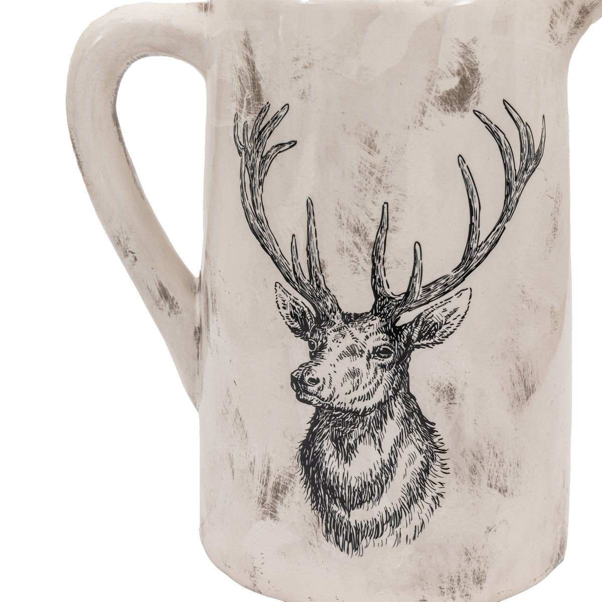 Gallery Direct Stag Pitcher Vase Large Distressed - image 8