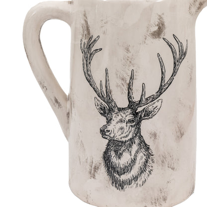 Gallery Direct Stag Pitcher Vase Large Distressed - image 8