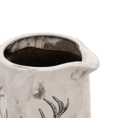Gallery Direct Stag Pitcher Vase Large Distressed - image 9