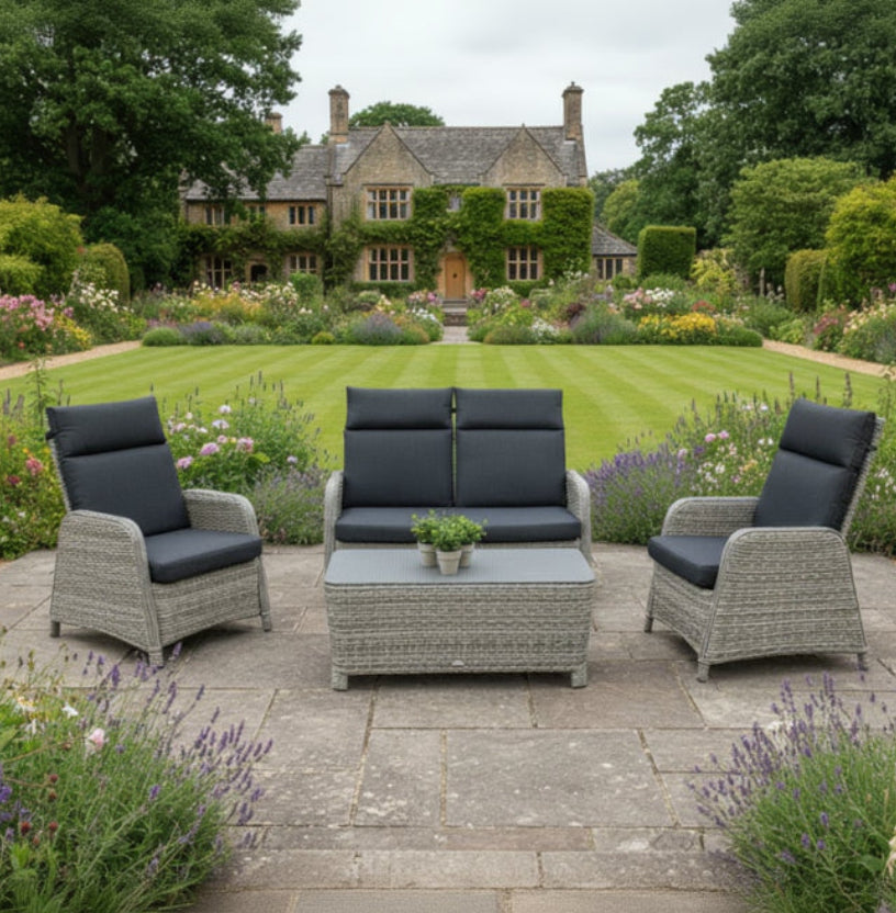 Royal Garden Verando Lounge Set in Dark Grey