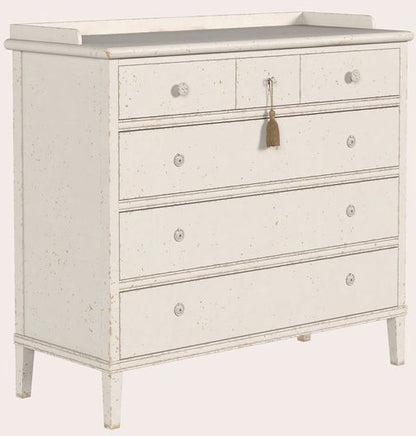 The Laura Ashley 6 drawer chest from the Annaside bedroom collection features 3 spacious drawers and 3 smaller top drawers