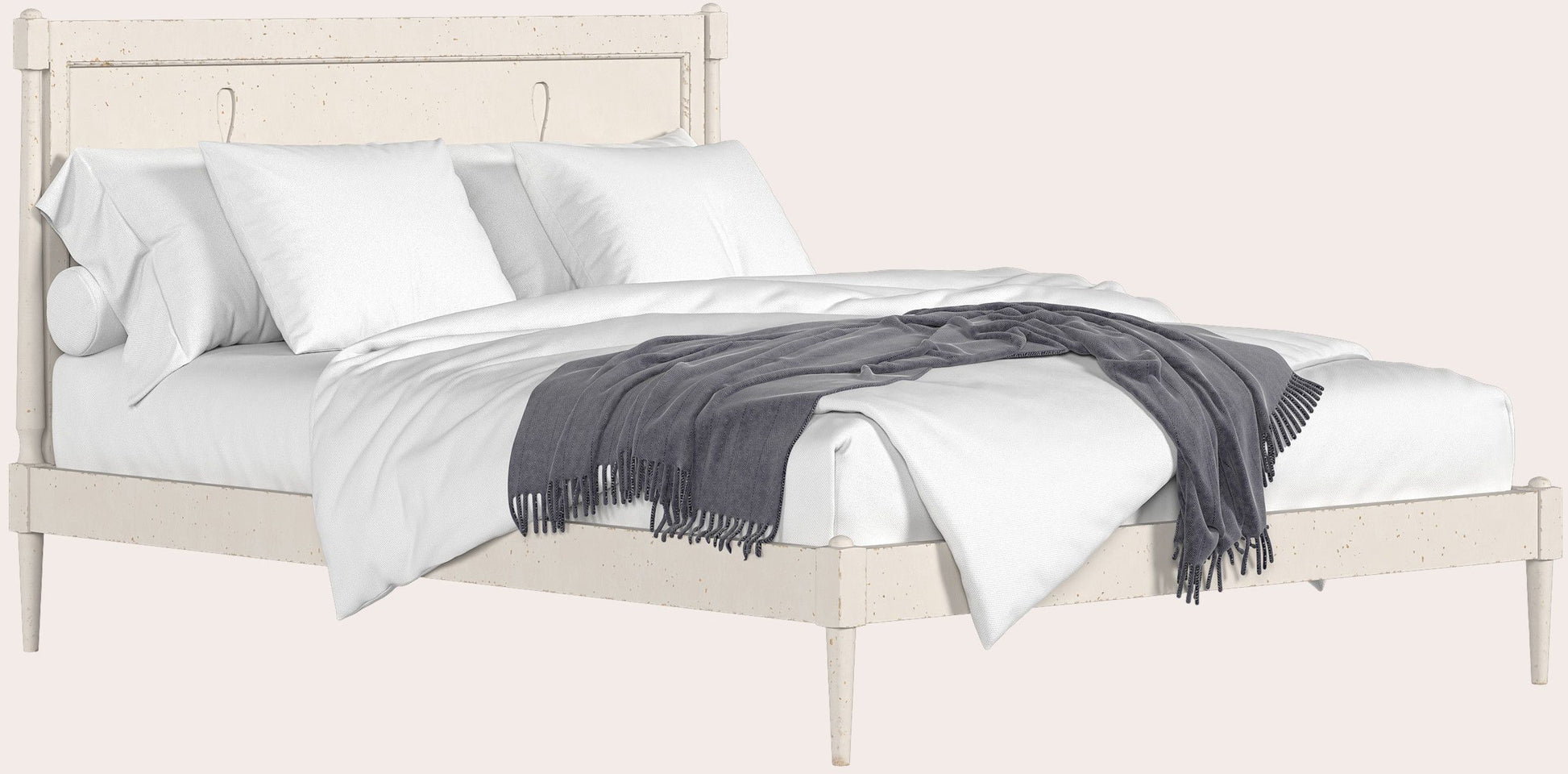 Laura Ashley Annaside 5ft king size bed frame in a vintage cream finish