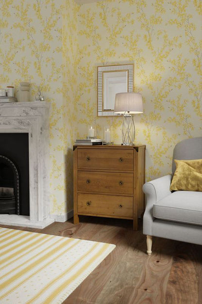 Laura Ashley Balmoral 3 Drawer Chest in Honey with brass handles and corner brackets