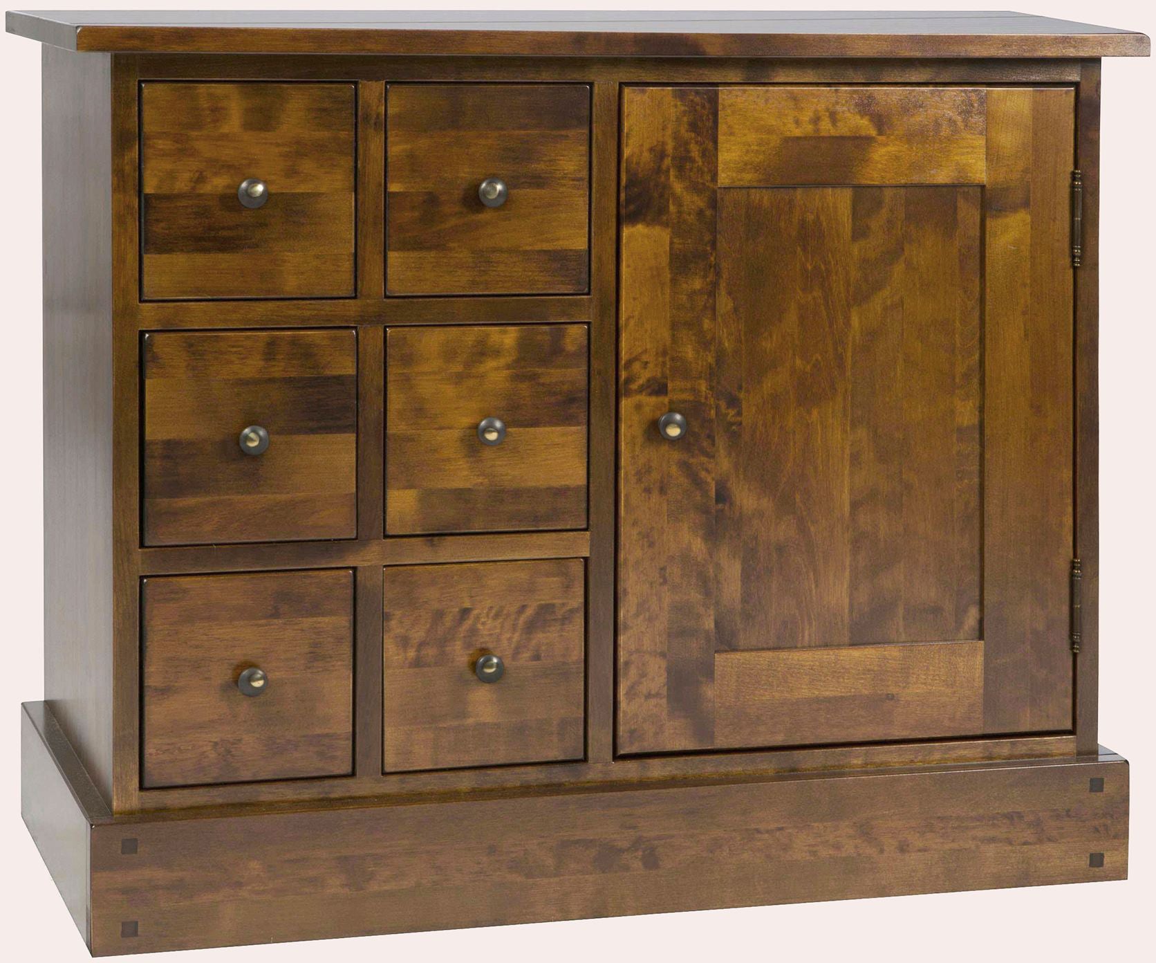 Laura Ashley 1 Door 6 Drawer Sideboard from the Garrat collection in a chestnut colour finish with internal cupboard storage 