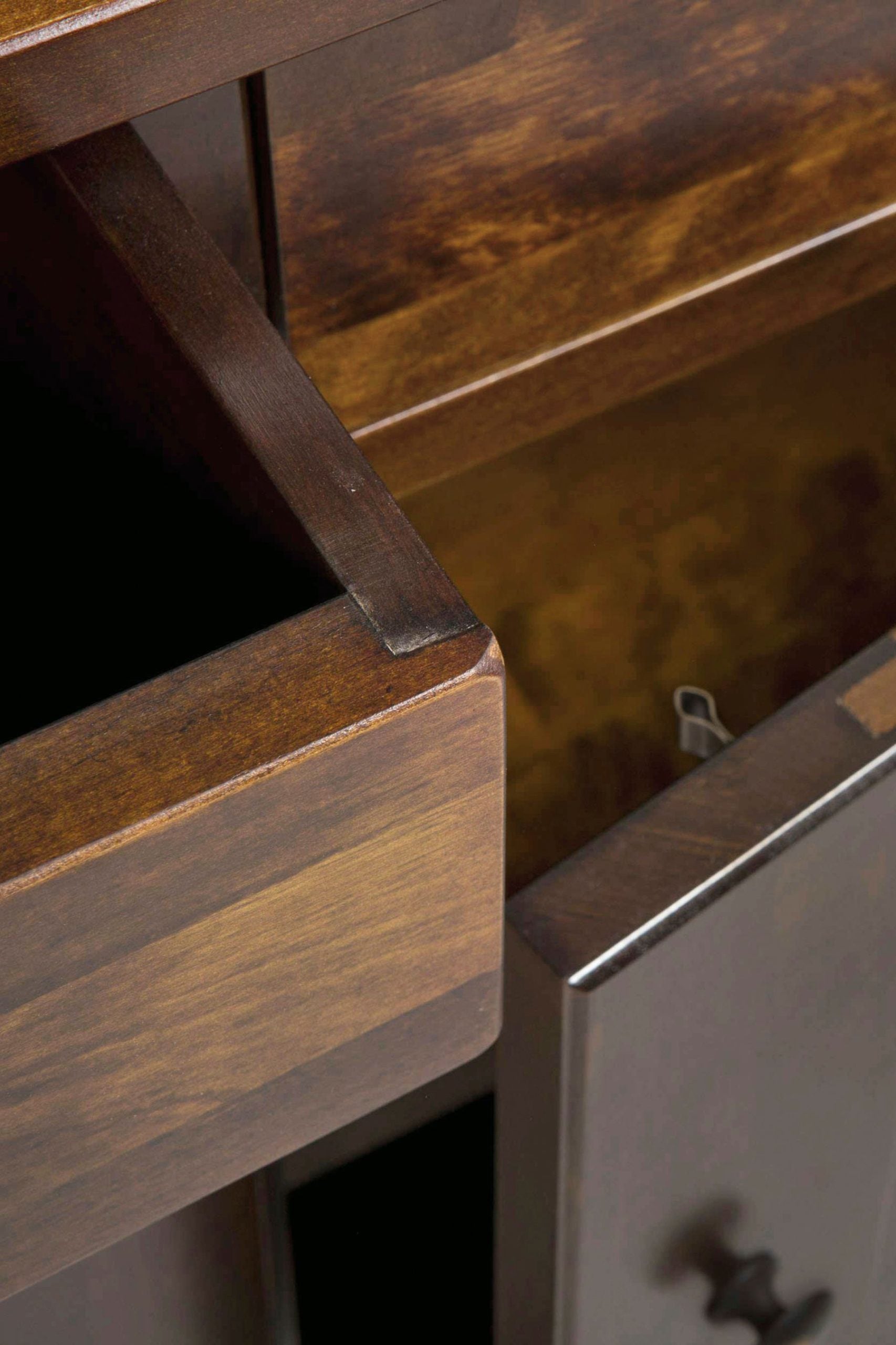 Laura Ashley Garrat Chestnut 2 Door 2 Drawer Sideboard made from solid birch wood in a chestnut colour finish