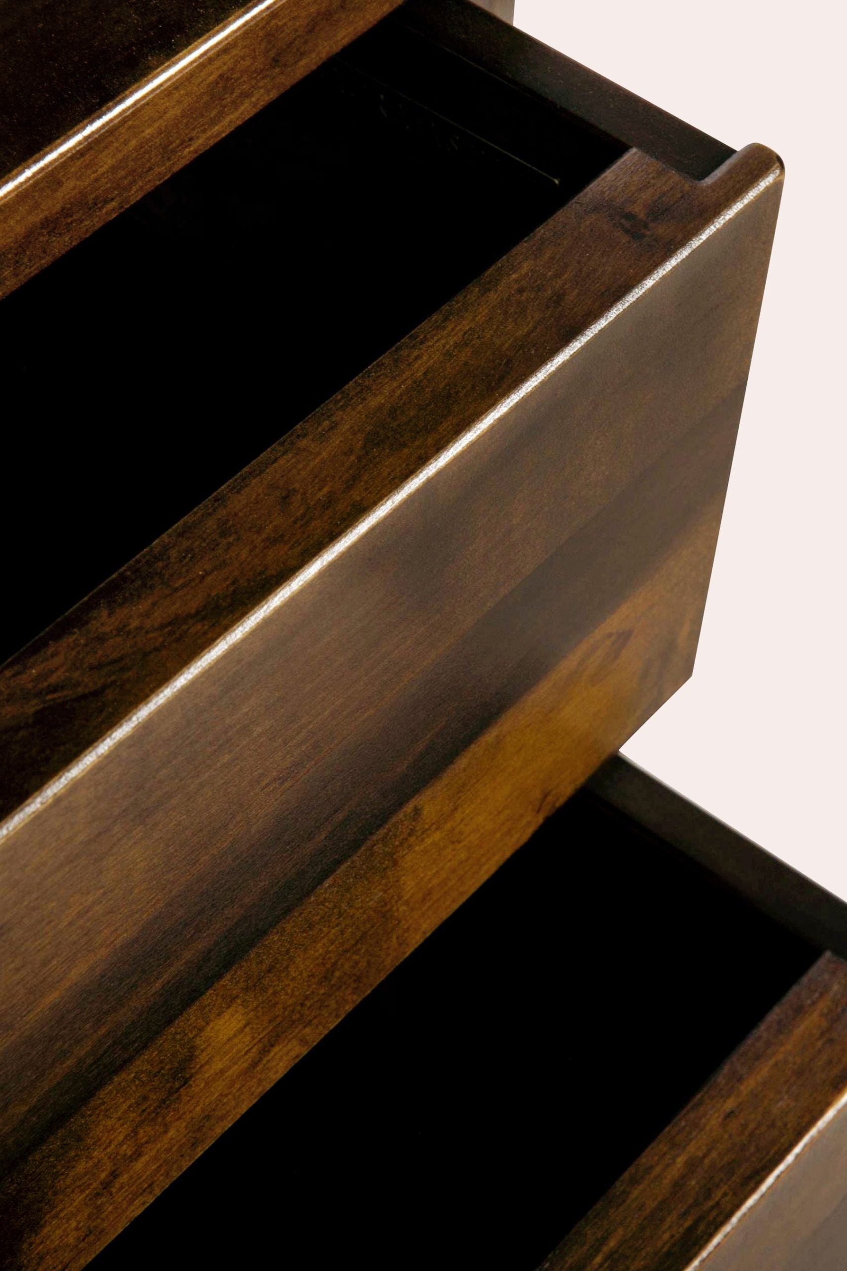 Laura Ashley Garrat 4 Drawer Single Bookcase crafted from solid birch wood in a chestnut finish