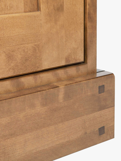 Laura Ashley Garrat Honey 2 Door 2 Drawer Sideboard crafted from solid birch wood in a warm honey colour finish