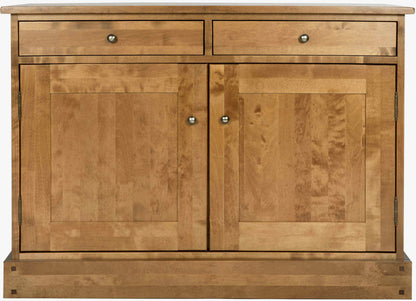 Laura Ashley Garrat Honey 2 Door 2 Drawer Sideboard features 2 top drawers and 2 cupboard drawers with internal shelves for storage and metal handles