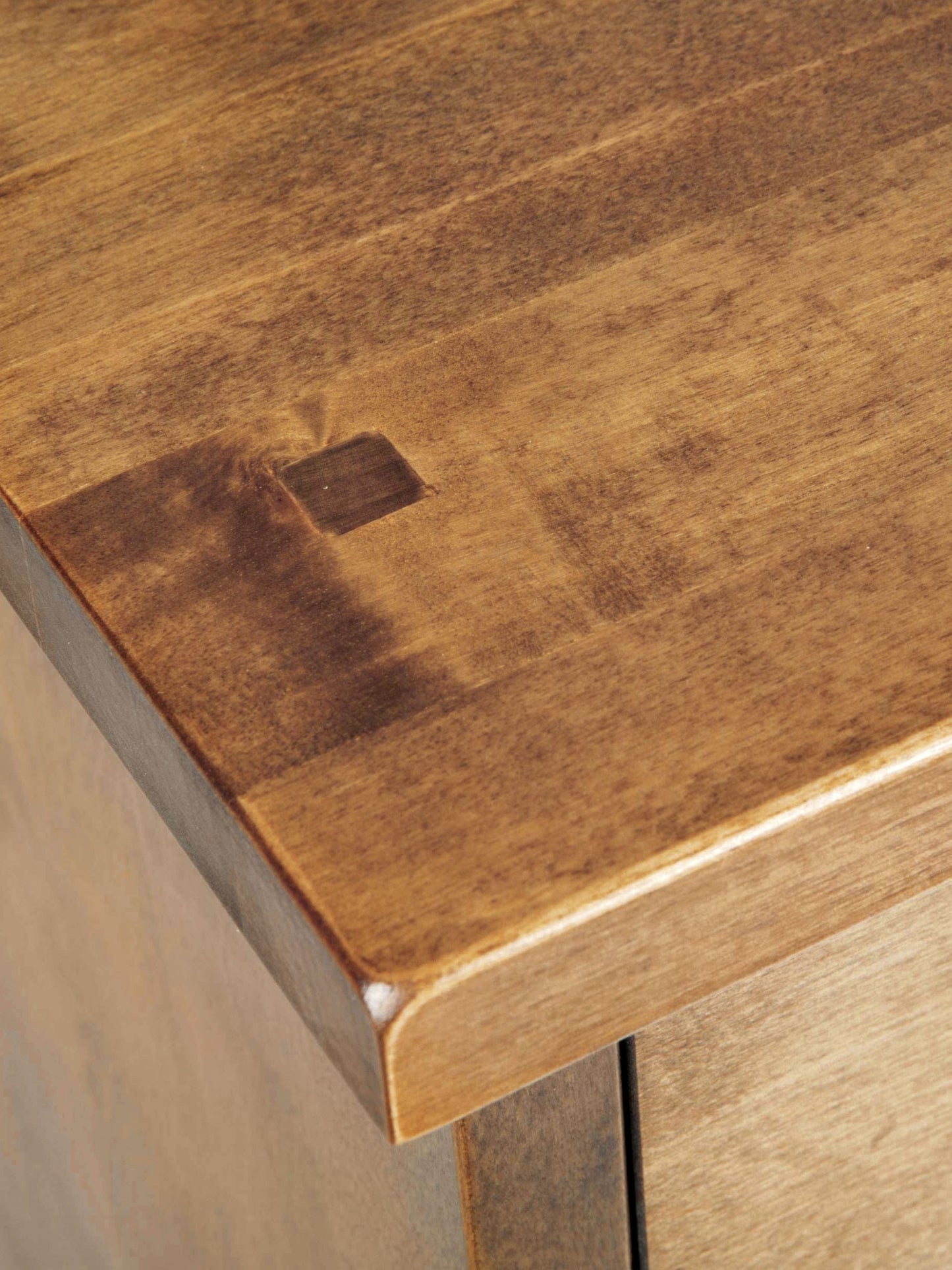 Laura Ashley Garrat Honey 2 Drawer Side Table traditionally crafted from solid birch wood in a warm honey finish