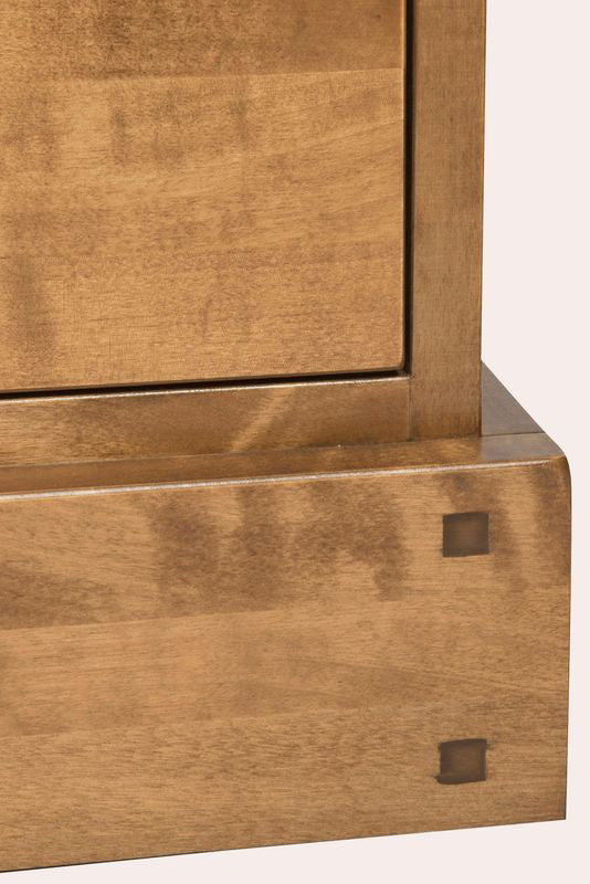 Laura Ashley Garrat 3 Drawer TV Unit is crafted from solid birch wood in a warm honey colour finish