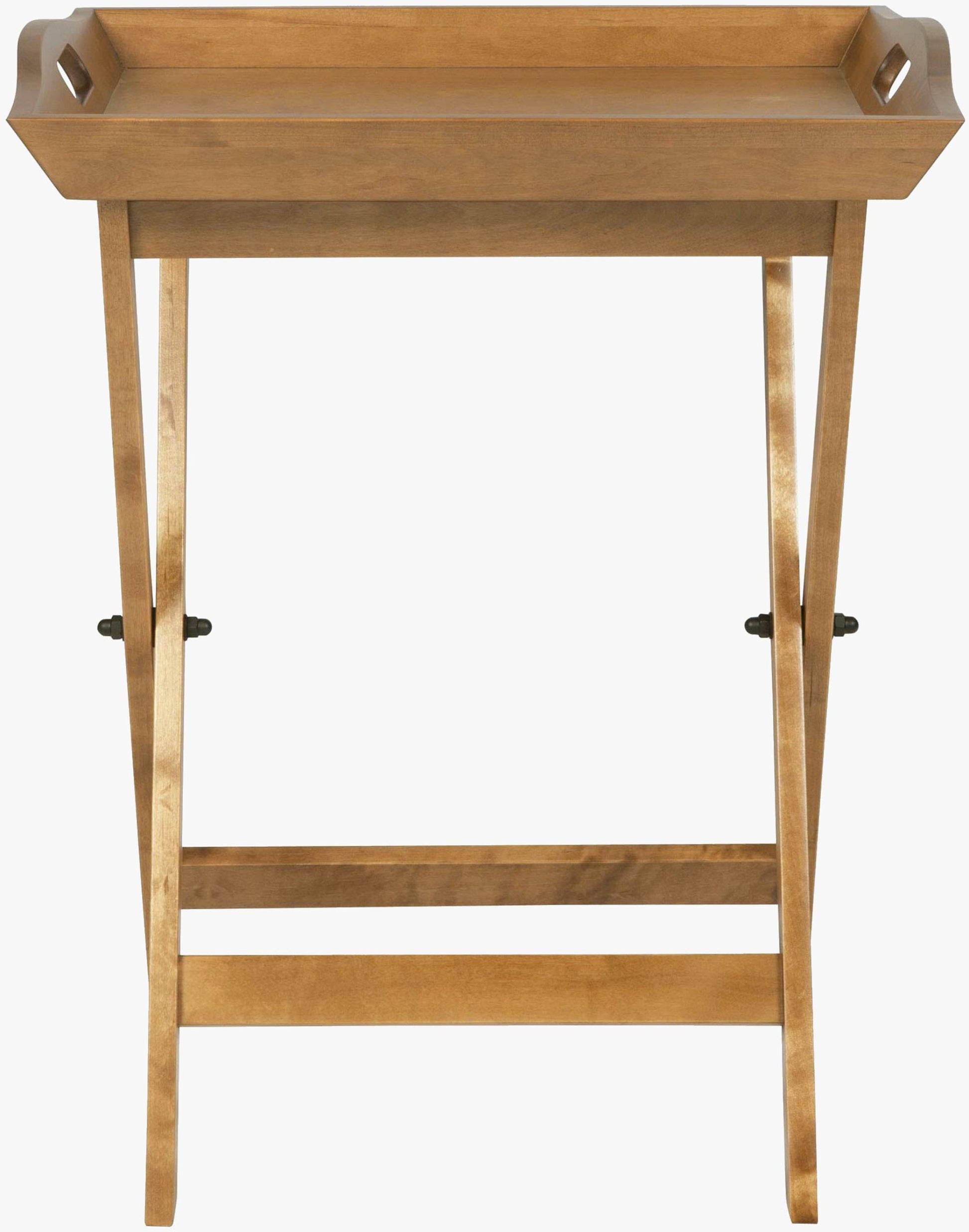 Laura Ashley Garrat Honey Butlers Tray features a detachable tray and foldable legs in a warm honey coloured solid wood 