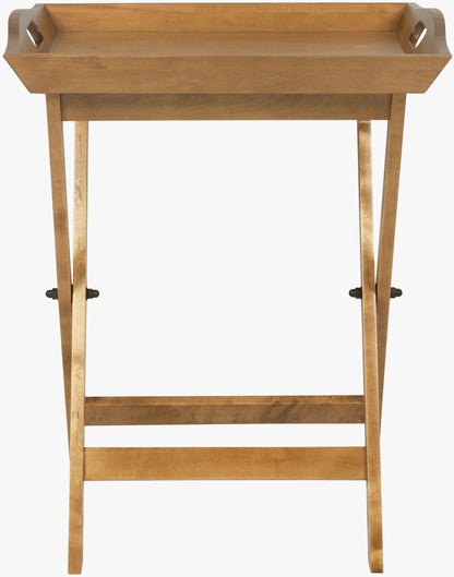 Laura Ashley Garrat Honey Butlers Tray features a detachable tray and foldable legs in a warm honey coloured solid wood 