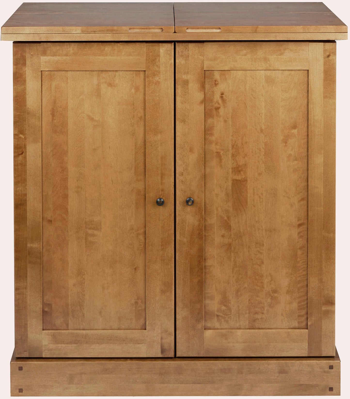 Laura Ashley Garrat Honey Drinks Cabinet with fold out serving top, 2 cabinet doors opening to a bottle and barware storage