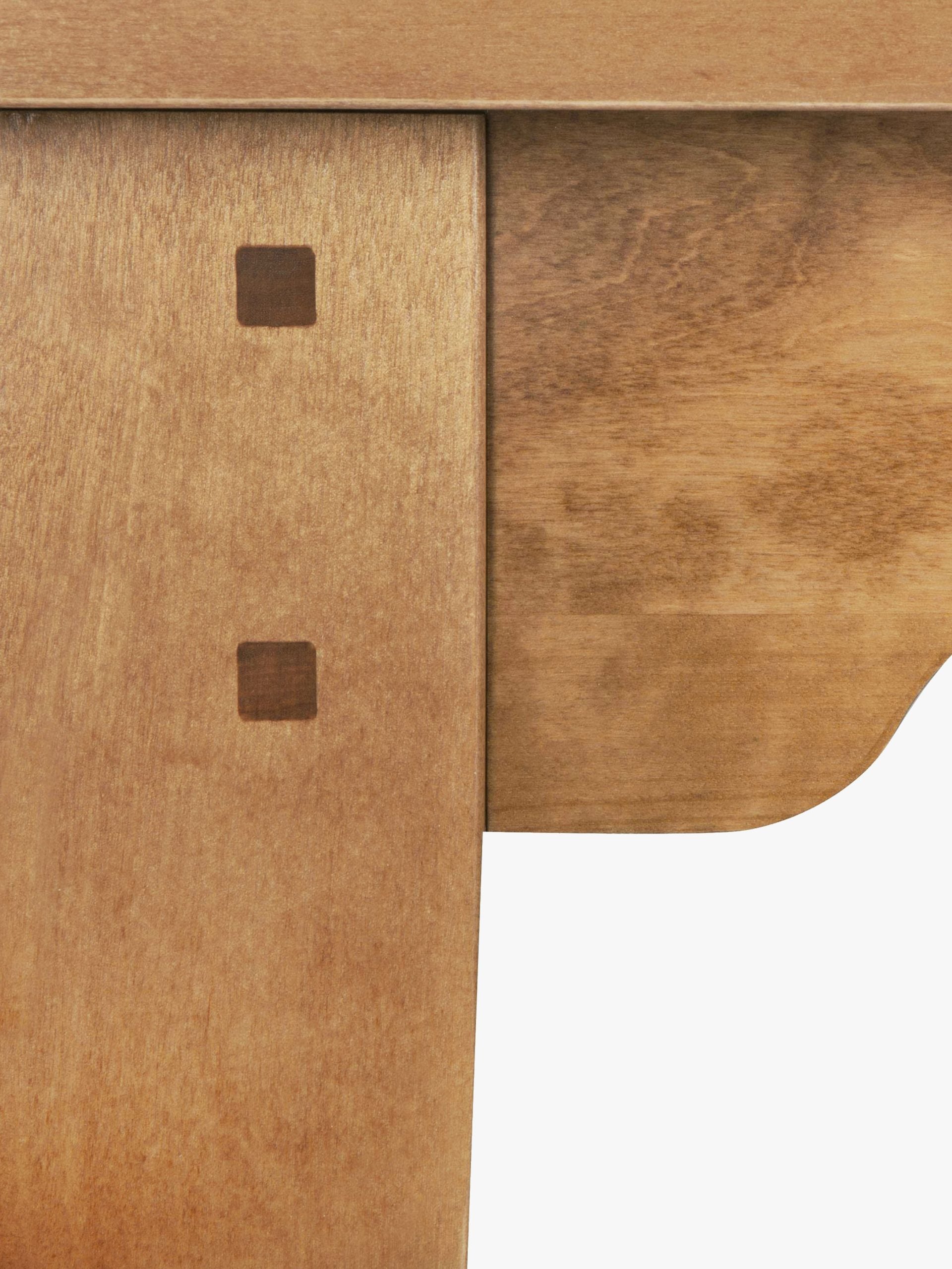 Laura Ashley Garrat Honey Nest of 2 Tables with warm wood grain and elegant traditional detailing.
