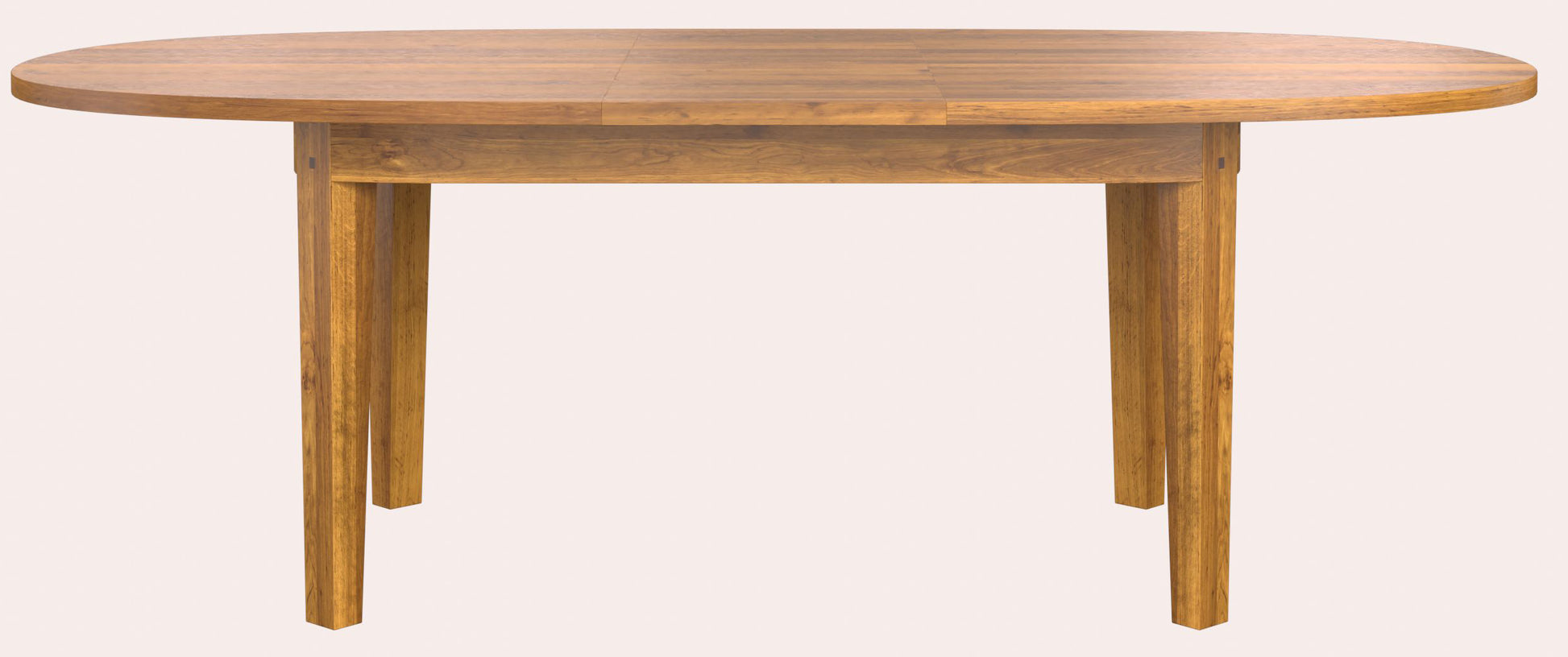 Laura Ashley Garrat honey oval dining table with extendable leaf, warm wood grain and elegant traditional detailing.