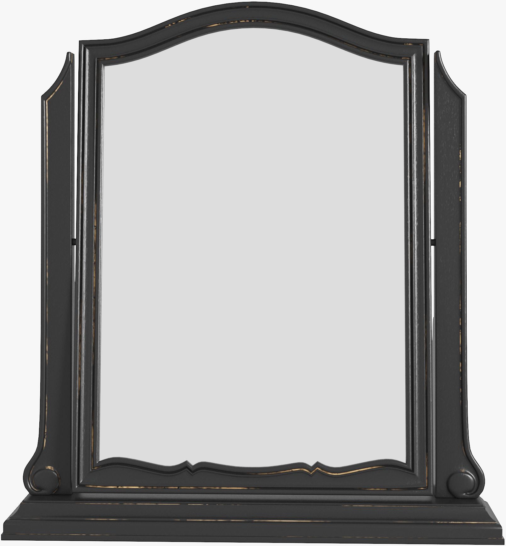 Laura Ashley Montpellier Dressing Table Mirror in Black designed to complement the Montpellier bedroom collection