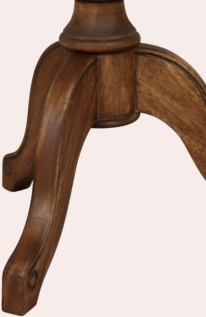 Laura Ashley Montpellier walnut side table with classic French curved detailing