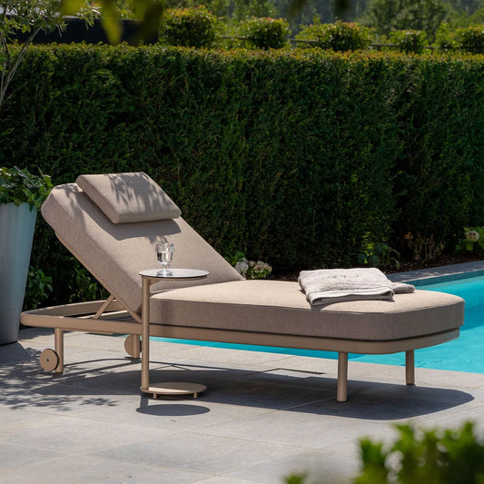 4 Seasons Outdoor Milano Sunbed (Latte/Terre)