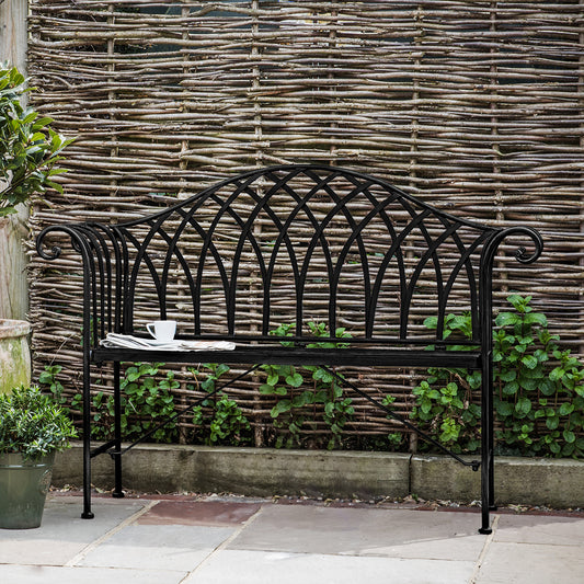 Gallery Garden Duchess Bench in Black