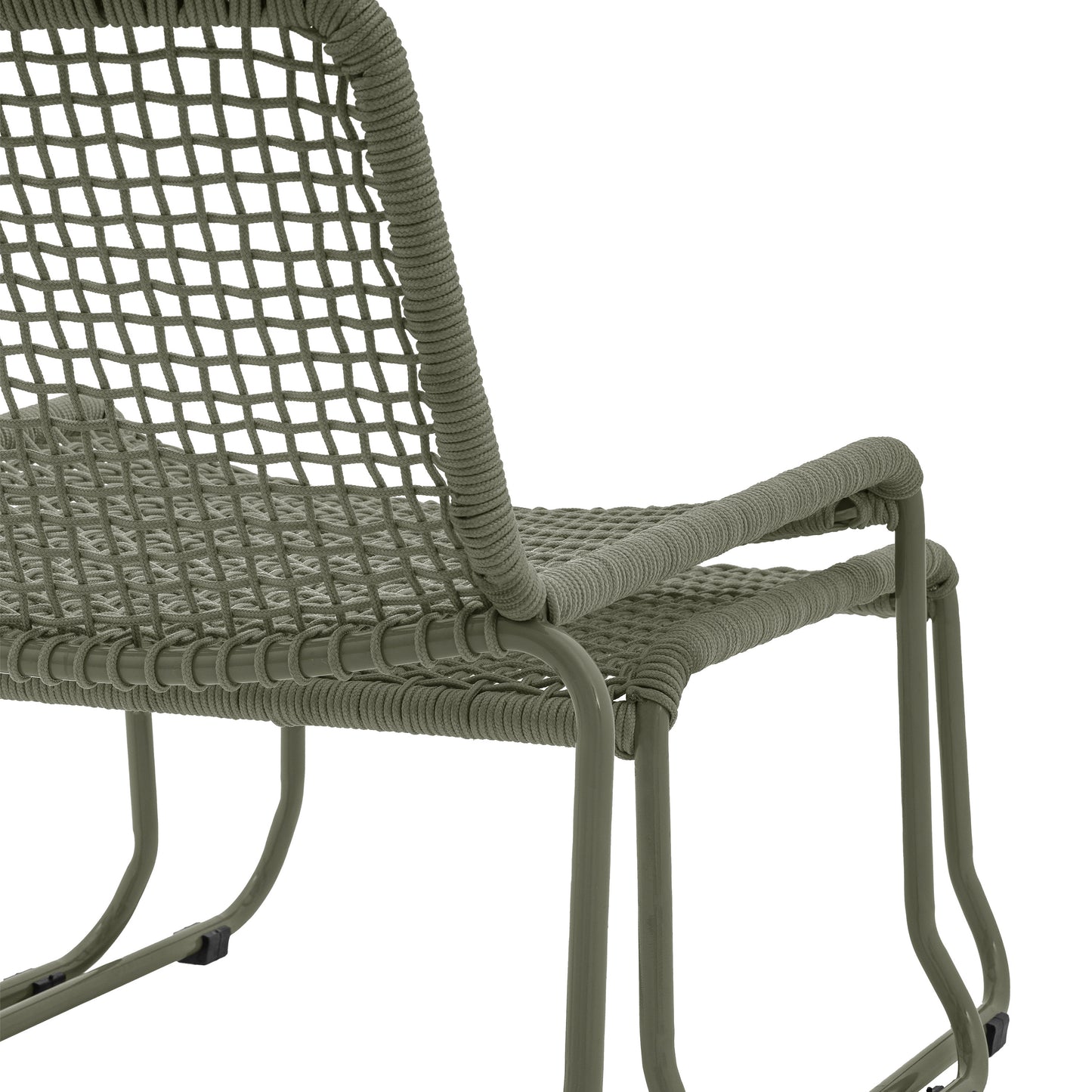Gallery Garden Sassano Lounge Chair with Footstool in Green
