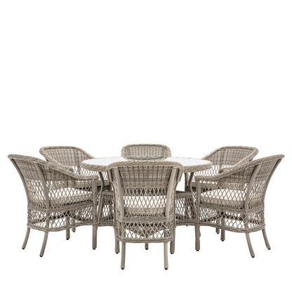 Gallery Garden Menton 6 Seater Round Dining Set