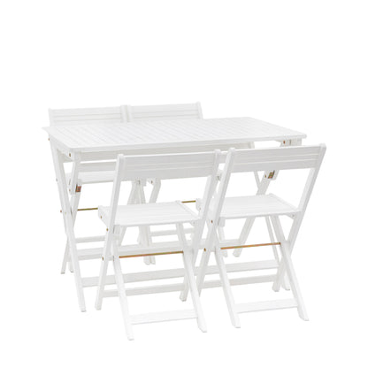 Gallery Garden Lindos Foldaway Dining Set in White
