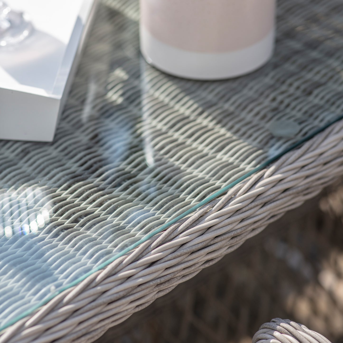 Gallery Garden Menton 6 Seater Oval Dining Set in Stone