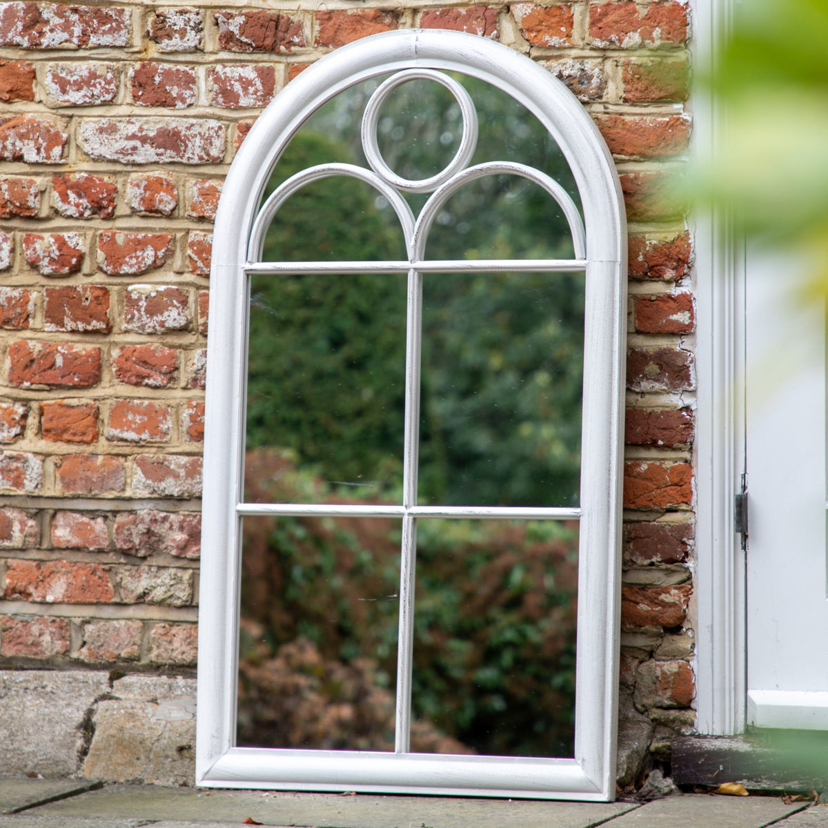 Gallery Direct Nurstead Outdoor Mirror White - image 1