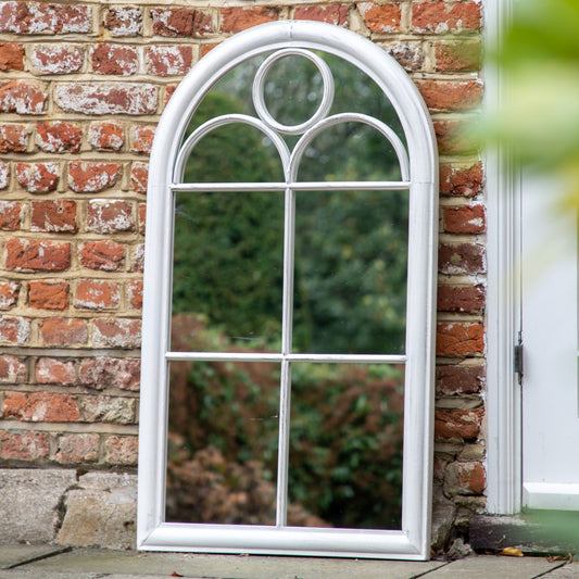 Gallery Direct Nurstead Outdoor Mirror White - image 1