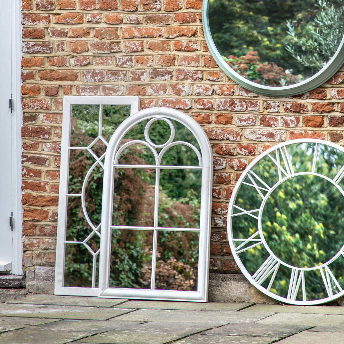 Gallery Direct Nurstead Outdoor Mirror White - image 5