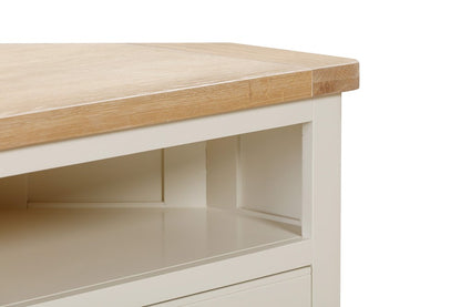 Papaya Foxington Corner TV Unit - OWP Painted